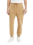 Spodnie męskie - Calvin Klein Męskie Spodnie Dresowe Stacked Logo Hwk Pant Brown J30J320590 Gv7 L - miniaturka - grafika 1