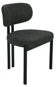 Krzesła - Krzesło tapicerowane ARLO czarne - miniaturka - grafika 1
