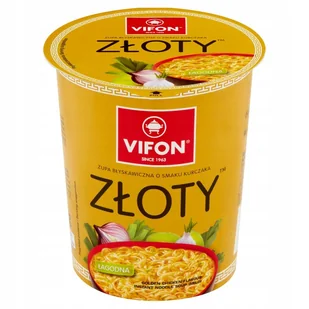 VIFON ZUPA O SMAKU KURCZAKA ZŁOTY 60 G KUBEK - Zupy w płynie - miniaturka - grafika 1