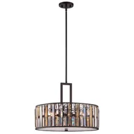 Lampy sufitowe - Elstead Lighting Iskrząca kryształowa lampa wisząca Gemma - miniaturka - grafika 1