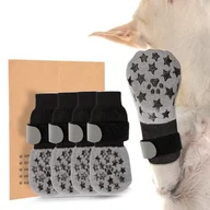 Skarpetki dla dzieci - VINATO Antypoślizgowe skarpetki dla psów, ochraniacze na łapy dla średnich i starszych - z regulowanymi paskami odblaskowymi - idealne do użytku wewnątrz i na zewnątrz, rozmiar M - miniaturka - grafika 1