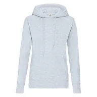 Bluzy damskie - Bluza damska z kapturem Hooded Sweat Fruit of the Loom - Heather Grey XS - miniaturka - grafika 1