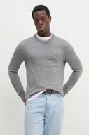 Swetry męskie - Calvin Klein sweter bawełniany kolor szary  K10K113419 - miniaturka - grafika 1