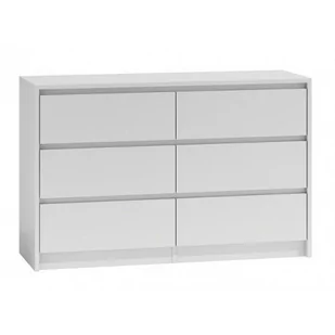 Topeshop Komoda duża, biała, 120x40x75 cm - Komody - miniaturka - grafika 1
