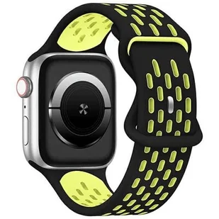 Pasek BELINE New Sport Silicone do Apple Watch 42/44/45/49mm Czarno-żółty - Akcesoria do smartwatchy - miniaturka - grafika 4