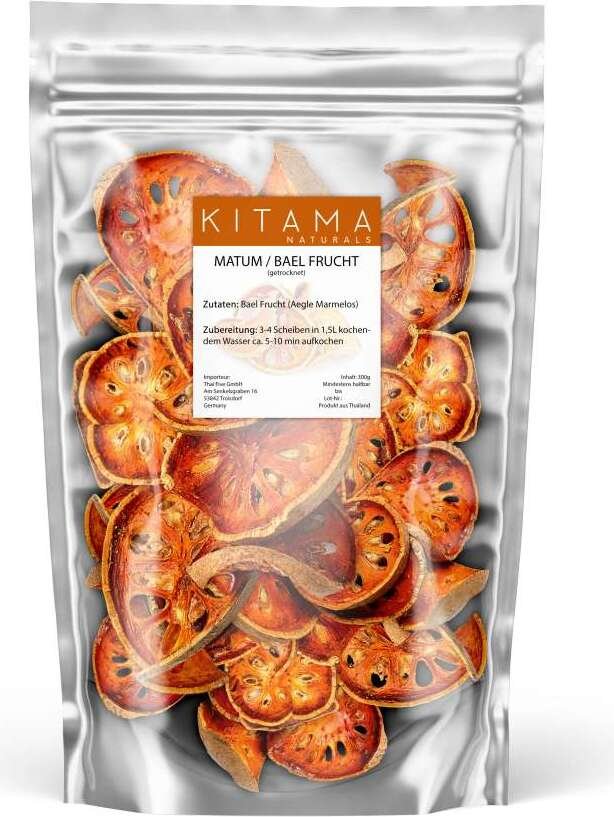 Thai Matum Tea Bengal Quince Bael Fruit from Thailand 300g Herbata wellness dla relaksu i odprężenia