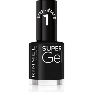 Rimmel Supergel 07 Black Obsession - Czarny Lakier - Lakiery do paznokci - miniaturka - grafika 1