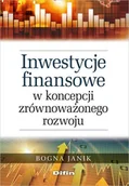 Finanse, księgowość, bankowość - Inwestycje finansowe w koncepcji zrównoważonego rozwoju - miniaturka - grafika 1