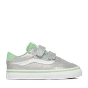 Buty dla dziewczynek - Tenisówki Vans C-BROOKLYN LS V VN000D7XEMK1 Srebrny - miniaturka - grafika 1