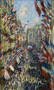 Plakaty - Galeria Plakatu, Plakat, The rue montorgueil in paris celebration of june 30 1878, Claude Monet, 70x100 cm - miniaturka - grafika 1