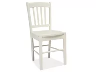 Fotele i krzesła biurowe - Signal Meble Krzesło drewniane CD-57 biały - miniaturka - grafika 1