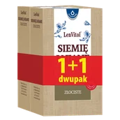 Zdrowa żywność - Siemię lniane złociste - dwupak, 250 g + 250 g - miniaturka - grafika 1