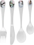 Sztućce dla dzieci - Sztućce dziecięce Arabia Finland Muminki Friends Forever 4 el. - miniaturka - grafika 1