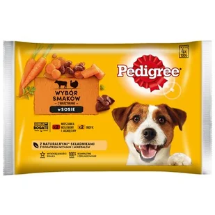 Pedigree Adult wołowina i jagnięcina/indyk i marchewka 4x100g - Mokra karma dla psów - miniaturka - grafika 1