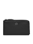 Etui na dokumenty i karty - Calvin Klein Etui na karty kredytowe Ck Re-Lock Lg Cc Holder W L Zip LV04F1032G Czarny - miniaturka - grafika 1