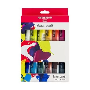 Amsterdam Amsterdam Standard Series Acrylics Set 12 x 20 ml Landscape - Farby i media malarskie - miniaturka - grafika 1