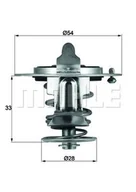 Termostaty - Termostat, płyn chłodzący Mahle TX 72 85D - miniaturka - grafika 1