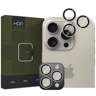 Pozostałe akcesoria do telefonów - Nakładka na obiektyw HOFI CamRing Pro+ do Apple iPhone 16 Pro/16 Pro Max Naturalny tytan - miniaturka - grafika 1