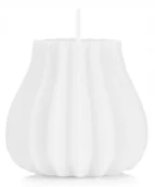 Świece - Świeca ozdobna świeczka SAKIEWKA kolor BIAŁY 1 szt - miniaturka - grafika 1