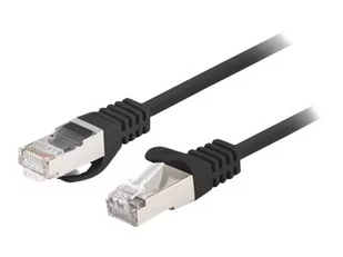 LANBERG Patchcord Cat.6 FTP 0.25m black 10-pack - Kable miedziane - miniaturka - grafika 1