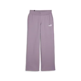 Damskie Spodnie PUMA ESS+ STRAIGHT LEG SMALL LOGO PANTS FL 67609330 – Fioletowy - Spodnie damskie - miniaturka - grafika 1
