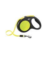 Smycze dla psów - Smycz automatyczna FLEXI NEW NEON M 5 m taśma - miniaturka - grafika 1
