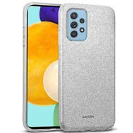 Etui i futerały do telefonów - Etui na telefon komórkowy Samsung Galaxy A52 4G / 5G brokatowe etui ochronne TPU, srebrne - miniaturka - grafika 1