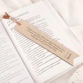 Zakładki indeksujące - Skórzana ZAKŁADKA Do Książki Z Grawerem Prezent Dla Pszczelarza - miniaturka - grafika 1