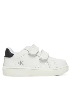 Calvin Klein Jeans Sneakersy Low Cut Velcro Sneaker V1X9-82074-1355 M Biały - Buty dla chłopców - miniaturka - grafika 1