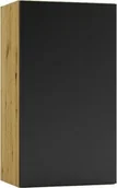 Szafki kuchenne - Stolkar Szafka kuchenna wisząca ISABEL W40 P/L czarny mat/dąb artisan STOLKAR - miniaturka - grafika 1