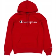 Bluzy męskie - Bluza męska Champion Hooded czerwona 220253 RS054 S - miniaturka - grafika 1