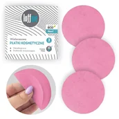 Akcesoria do oczyszczania twarzy - Loffme Loffme, Wielorazowe płatki kosmetyczne, różowe - miniaturka - grafika 1
