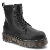 Botki damskie - Czarne Glany Big Star Damskie Modne Buty Jesienne - miniaturka - grafika 1