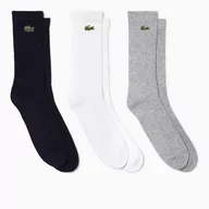 Skarpetki męskie - Skarpetki Lacoste  Core Performance Socks Silver/White/Black  EUR 43-46 - miniaturka - grafika 1