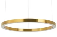 Lampy sufitowe - KingHome Lampa wisząca RING 100 złota LED stal - miniaturka - grafika 1