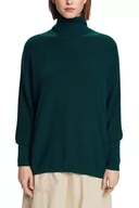 Swetry damskie - ESPRIT Sweter damski, 305 / Emerald Green, XS - miniaturka - grafika 1