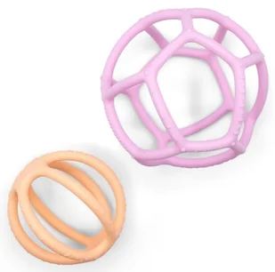 Piłki sensoryczne 2w1 Bubblegum&Peach Jellystone - Grzechotki dla dzieci - miniaturka - grafika 1