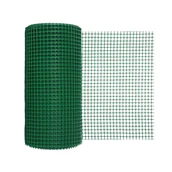Ogrodzenia - Siatka plastikowa 340 g/m2 ocz. 15 x 15 mm, zielona - 0,5 x 5 m - miniaturka - grafika 1