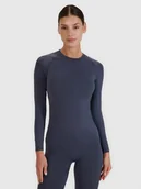 Bielizna sportowa damska - 4F Bielizna termoaktywna bezszwowa (góra) damska - szara XS/S - miniaturka - grafika 1