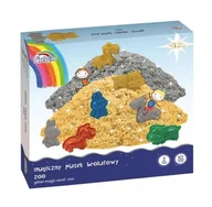 Masy plastyczne - KW Trade Piasek magiczny brokatowy z foremkami 170-2325 - miniaturka - grafika 1