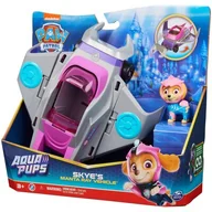 Figurki dla dzieci - PAW PATROL / Psi Patrol zestaw Aqua Pups Pojazd diabeł morski z figurką Skye 6066141 Spin Master - miniaturka - grafika 1