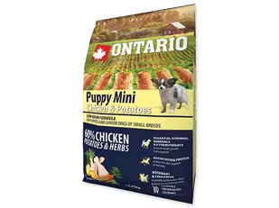 Ontario Puppy Mini Chicken & Potatoes 2,25 kg - Sucha karma dla psów - miniaturka - grafika 1