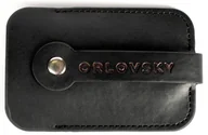 Etui na klucze - Czarne skórzane etui na klucze kluczówka pokrowiec ORLOVSKY pojemny wygodny - miniaturka - grafika 1