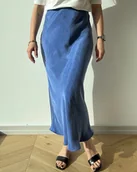 Spódnice - Spódnica Melody midi queen blue - miniaturka - grafika 1