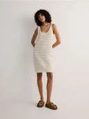 Sukienki - Reserved - Ażurowa sukienka - złamana biel - miniaturka - grafika 1