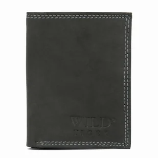 Portfel męski pionowy Wild Tiger  RFID czarny - Portfele - miniaturka - grafika 1