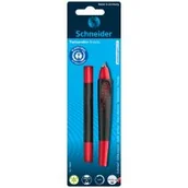 Przybory szkolne - Pióro kulkowe Schneider Breeze 1 szt. czarno-czerwony blister - miniaturka - grafika 1
