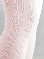 Rajstopy - Rajstopy bawełniane jasny róż z żakardowym wzorem zygzak 92-98 cm - miniaturka - grafika 1