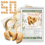 Pieczywo chrupkie - Ciasteczka z Wróżbą dla gości Podziękowanie za Przybycie Magia Losu 50 szt - miniaturka - grafika 1