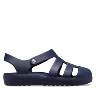 Buty dla dziewczynek - Sandały Crocs Classic Fisherman K 210625 Granatowy - miniaturka - grafika 1
